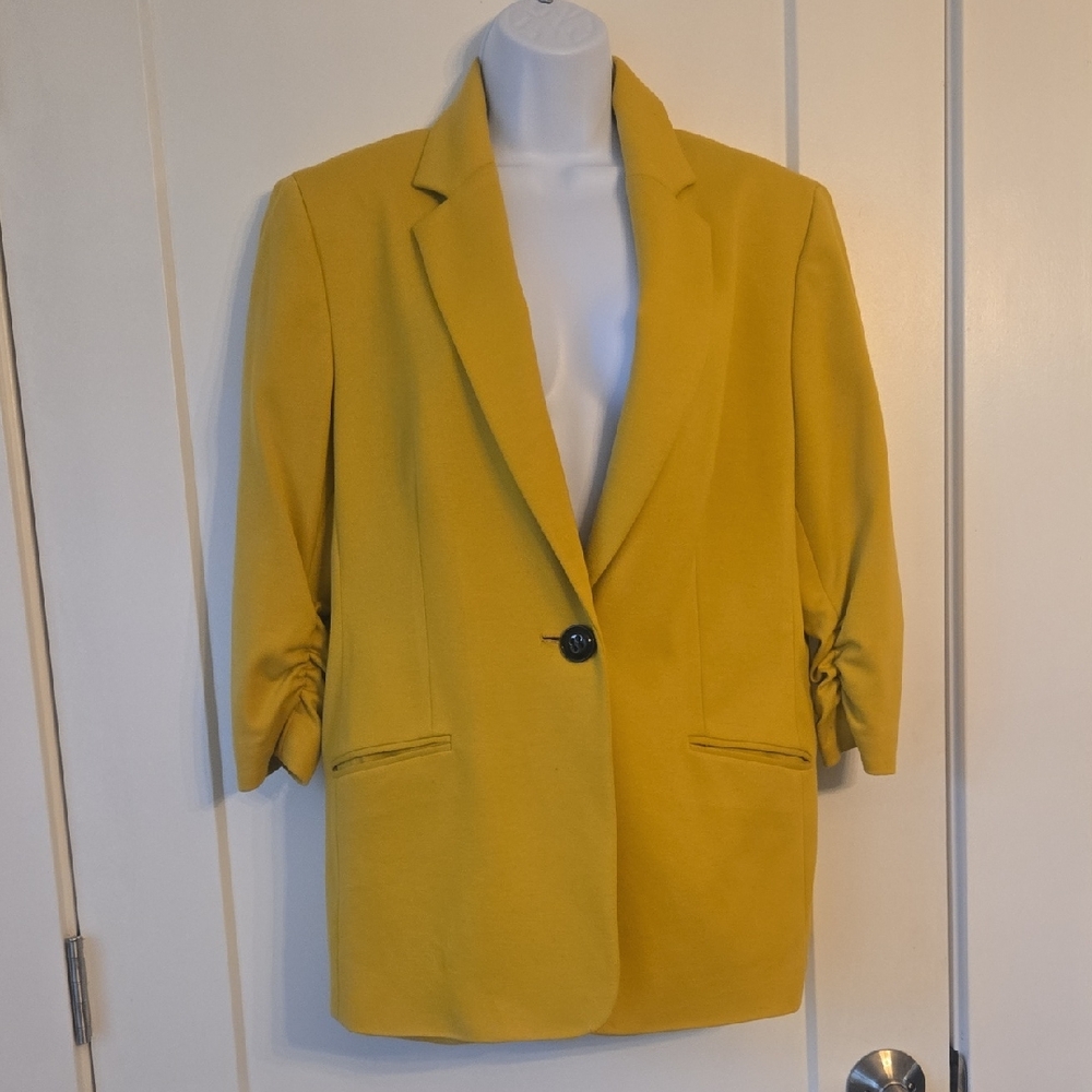 Kasper Mustard‎ Yellow Blazer for Women